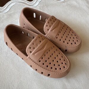 Kids Tan Moccasins